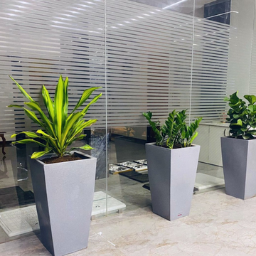 Large tulip-shaped planter